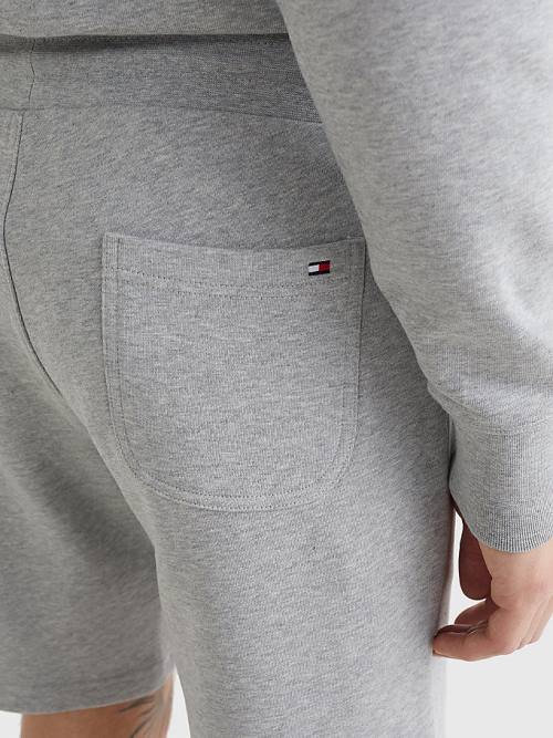 Tommy Hilfiger Logo Sweat Moški Kratke Hlače Siva | TH430NRT