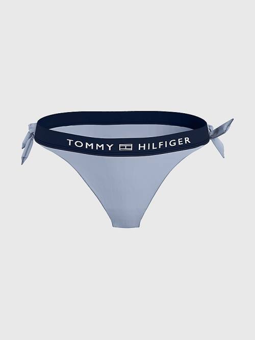 Tommy Hilfiger Logo Waistband Cheeky Fit Bikini Bottoms Ženske Kopalke Modra | TH017XDE