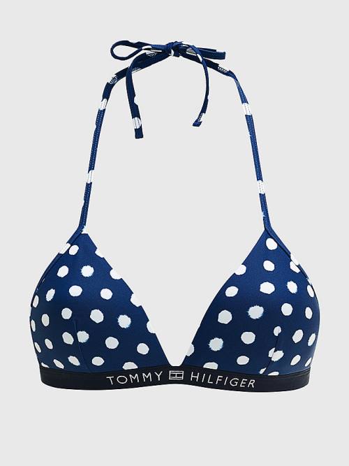 Tommy Hilfiger Logo Waistband Cheeky Fit Bikini Bottoms Ženske Kopalke Modra | TH134HMP