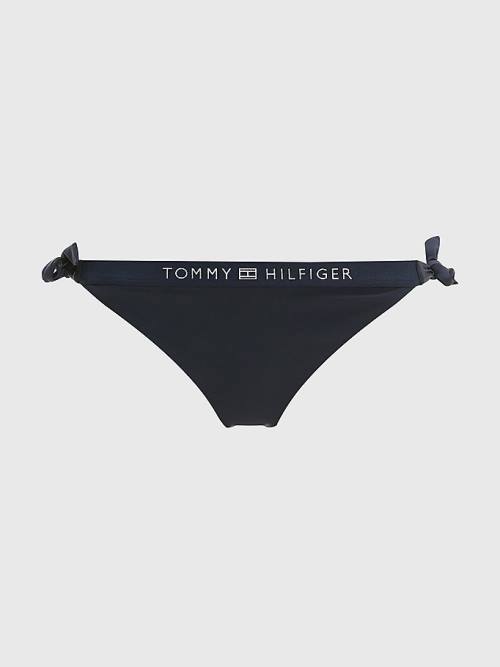 Tommy Hilfiger Logo Waistband Cheeky Fit Bikini Bottoms Ženske Kopalke Modra | TH620BCL