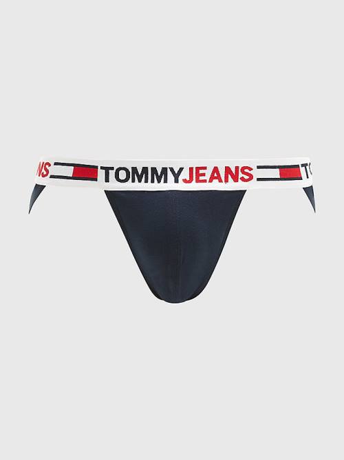 Tommy Hilfiger Logo Waistband Jockstrap Moški Spodnje Perilo Modra | TH207JME