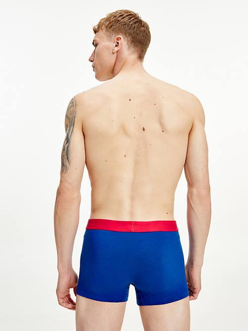 Tommy Hilfiger Logo Waistband Trunks Moški Spodnje Perilo Modra | TH785UPS