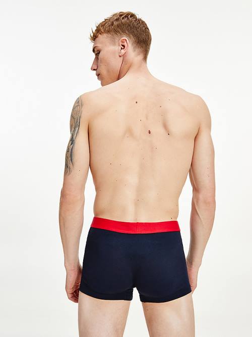 Tommy Hilfiger Logo Waistband Trunks Moški Spodnje Perilo Modra | TH892TZQ