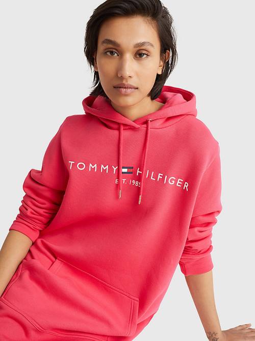 Tommy Hilfiger Logo Ženske Obleke Roza | TH519VHI