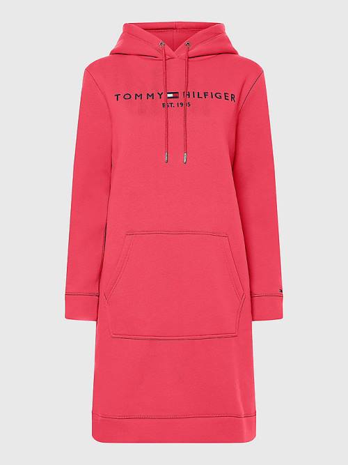 Tommy Hilfiger Logo Ženske Obleke Roza | TH519VHI