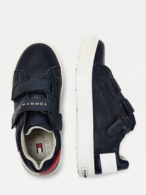 Tommy Hilfiger Low-Top Fantje Superge Modra | TH178NIJ