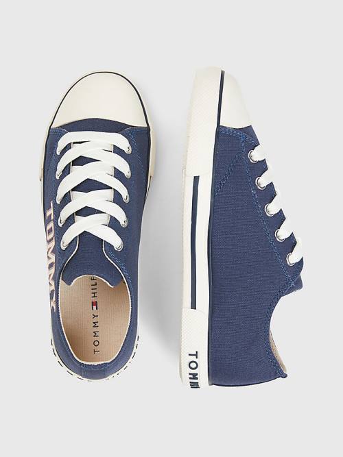 Tommy Hilfiger Low-Top Lace-Up Varsity Fantje Superge Modra | TH521AEY