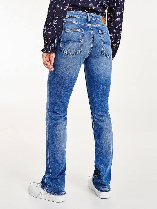 Tommy Hilfiger Maddie Mid Rise Bootcut Faded Ženske Kavbojke Denim | TH046PXR