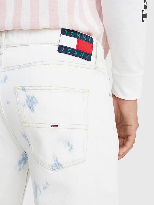 Tommy Hilfiger Marbled Tapered Fit Moški Kavbojke Denim | TH129RMY