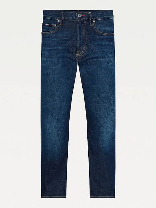 Tommy Hilfiger Mercer Straight Faded Moški Kavbojke Denim | TH217ZGU