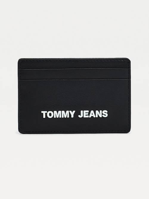 Tommy Hilfiger Metal Logo Card Holder Ženske Denarnice Črna | TH594VUJ