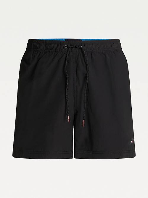 Tommy Hilfiger Mid Length Drawstring Shorts Moški Kopalke Črna | TH178JLC