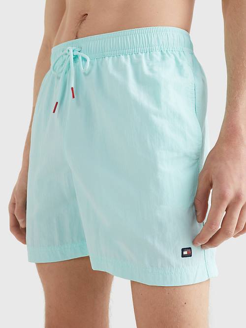 Tommy Hilfiger Mid Length Drawstring Shorts Moški Kopalke Modra | TH496ZNE