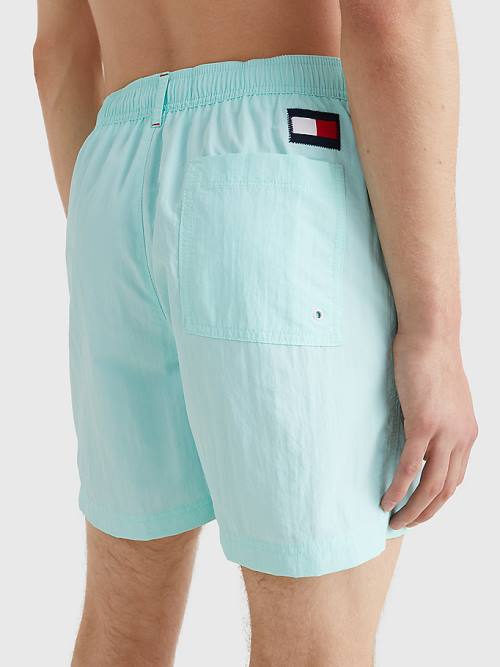 Tommy Hilfiger Mid Length Drawstring Shorts Moški Kopalke Modra | TH496ZNE