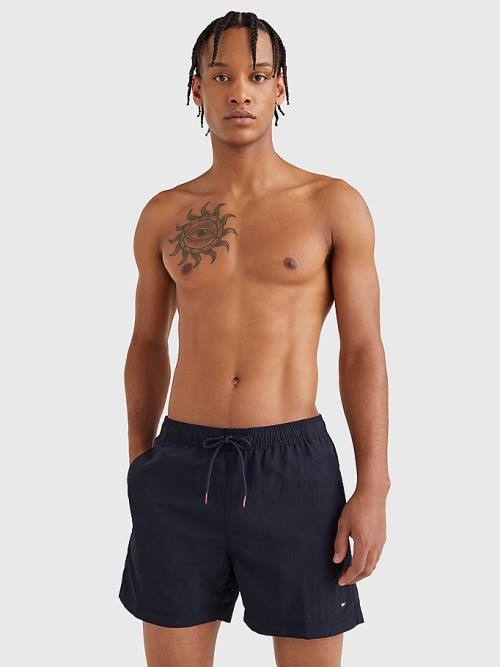 Tommy Hilfiger Mid Length Drawstring Shorts Moški Kopalke Modra | TH948HVB