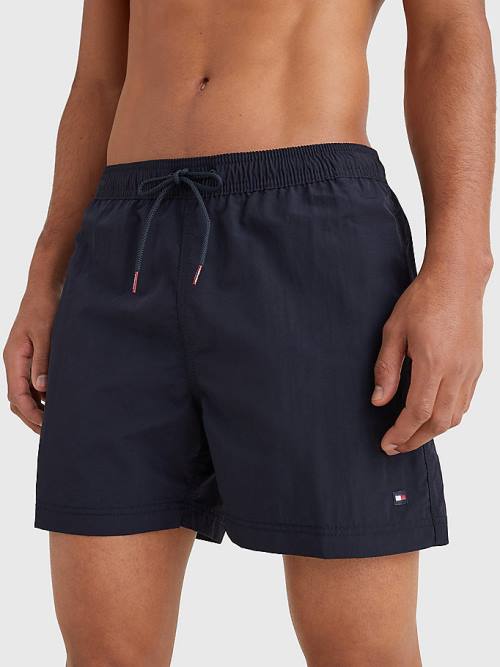 Tommy Hilfiger Mid Length Drawstring Shorts Moški Kopalke Modra | TH948HVB