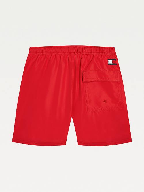 Tommy Hilfiger Mid Length Shorts Fantje Kopalke Rdeča | TH396OJF