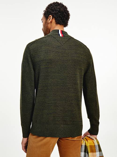 Tommy Hilfiger Mock Turtleneck Relaxed Fit Jumper Moški Puloverji Rjav | TH865NMV