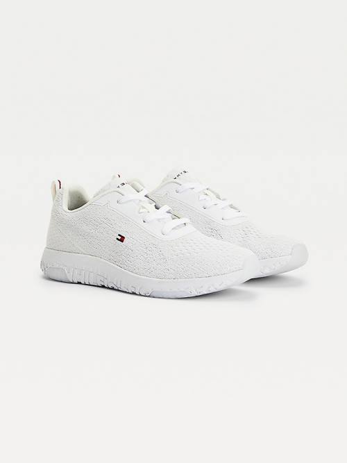 Tommy Hilfiger Modern Lightweight Mesh Moški Superge Bela | TH207CLS