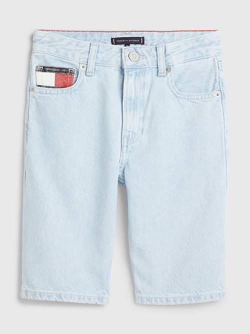 Tommy Hilfiger Modern Straight Bleach Denim Shorts Fantje Hlače Denim | TH085BAS