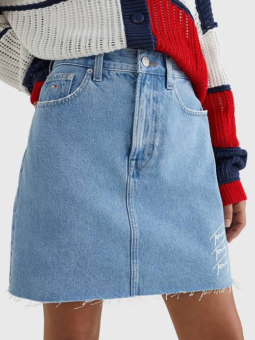 Tommy Hilfiger Mom Distressed Denim Ženske Krilo Denim | TH093KRU