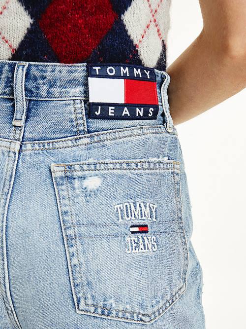 Tommy Hilfiger Mom Ultra High Rise Tapered Hemp Ženske Kavbojke Denim | TH092NCP