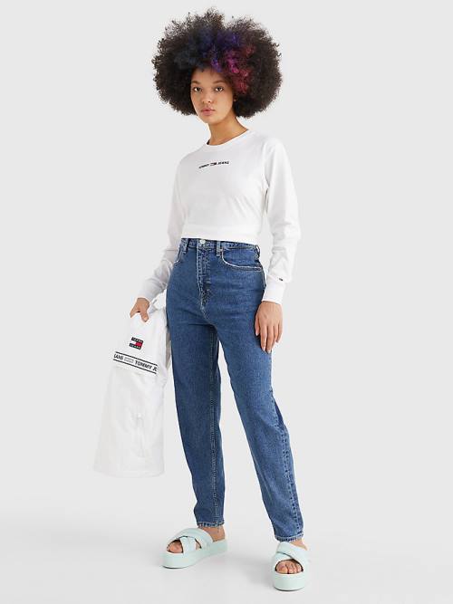 Tommy Hilfiger Mom Ultra High Rise Tapered Ženske Kavbojke Denim | TH189ZVO