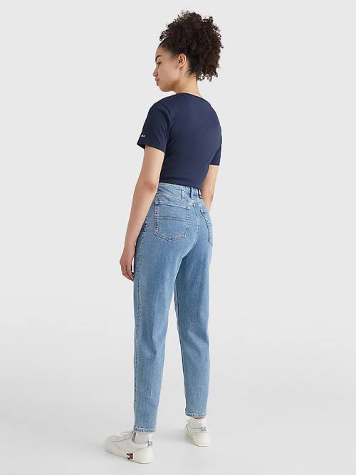 Tommy Hilfiger Mom Ultra High Rise Tapered Ženske Kavbojke Denim | TH415VXH