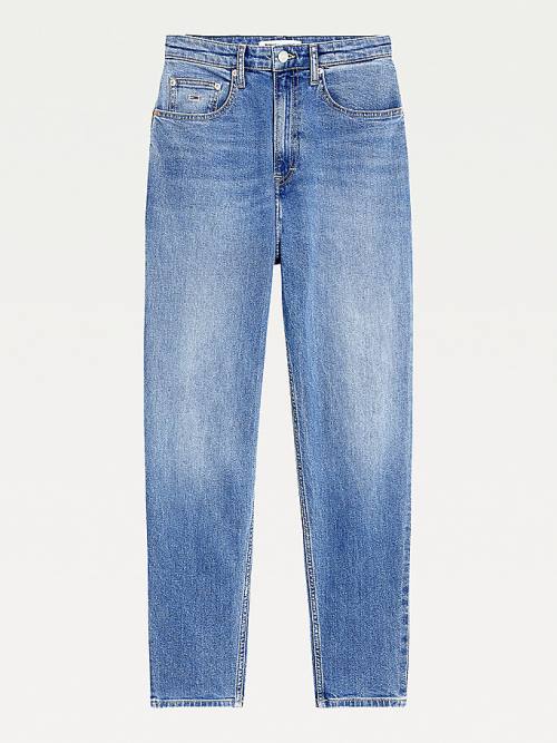 Tommy Hilfiger Mom Ultra High Rise Tapered Ženske Kavbojke Denim | TH506QFG