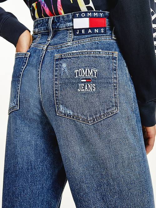 Tommy Hilfiger Mom Ultra High Rise Tapered Hemp Ženske Kavbojke Denim | TH589PGF