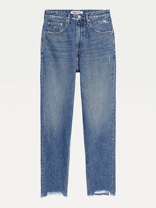 Tommy Hilfiger Mom Ultra High Rise Tapered Hemp Ženske Kavbojke Denim | TH589PGF