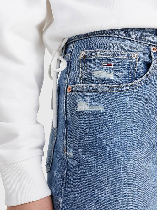 Tommy Hilfiger Mom Ultra High Rise Tapered Hemp Ženske Kavbojke Denim | TH609JNK