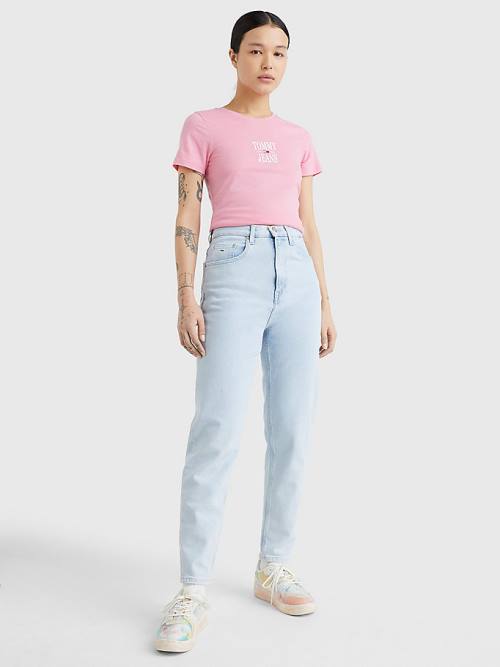 Tommy Hilfiger Mom Ultra High Rise Tapered Ženske Kavbojke Denim | TH657EZT