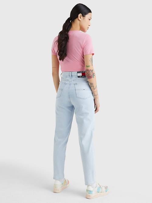 Tommy Hilfiger Mom Ultra High Rise Tapered Ženske Kavbojke Denim | TH657EZT