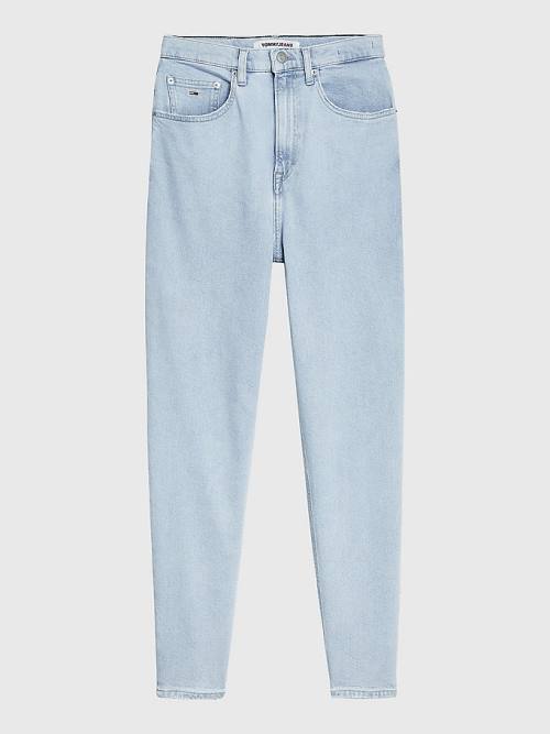 Tommy Hilfiger Mom Ultra High Rise Tapered Ženske Kavbojke Denim | TH657EZT