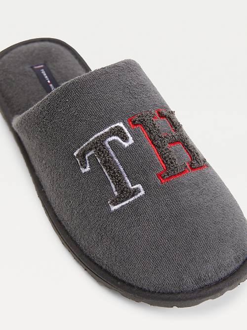 Tommy Hilfiger Monogram Home Moški Copati Siva | TH389YIZ