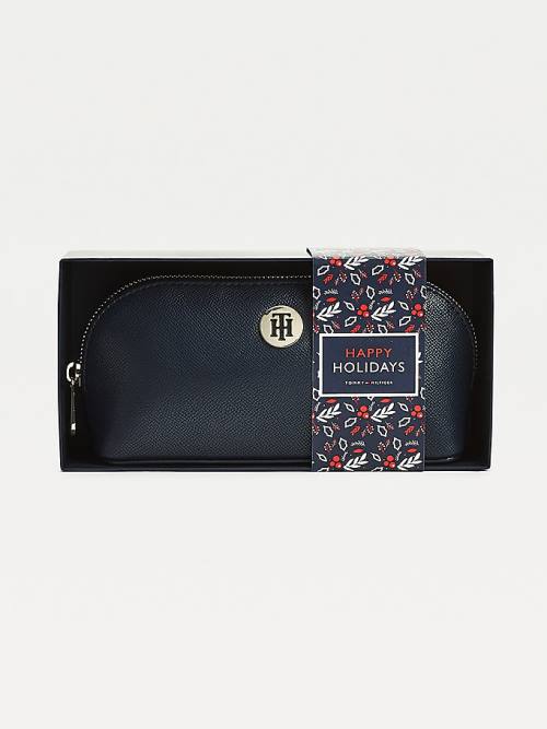 Tommy Hilfiger Monogram Makeup Bag Gift Set Ženske Kapa Modra | TH480DLU