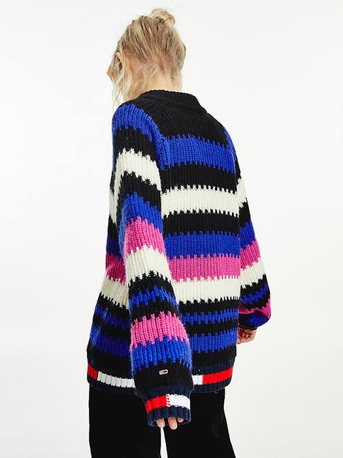 Tommy Hilfiger Multicolour Knit Jumper Ženske Puloverji Vijolična | TH291CDH