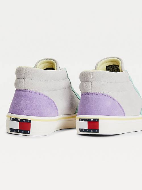 Tommy Hilfiger Multicolour Suede Skate Ženske Superge Siva | TH160MRB