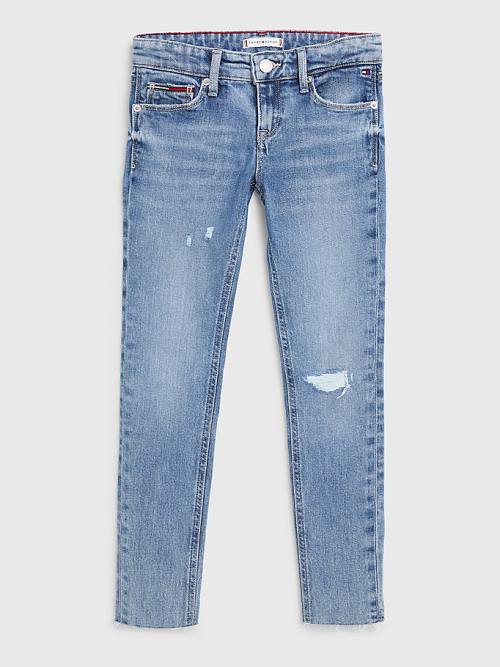 Tommy Hilfiger Nora Distressed Dekleta Kavbojke Denim | TH053FEG