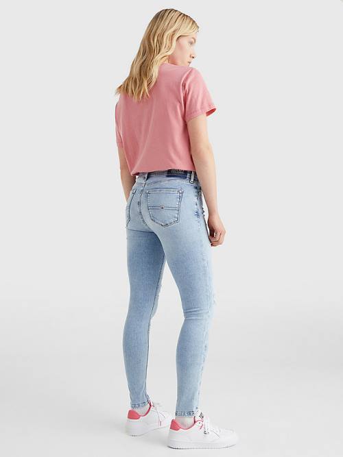 Tommy Hilfiger Nora Mid Rise Skinny Ankle Ženske Kavbojke Denim | TH805CKW