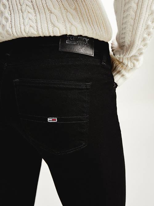 Tommy Hilfiger Nora Mid Rise Skinny Fit Black Ženske Kavbojke Denim | TH403CLP