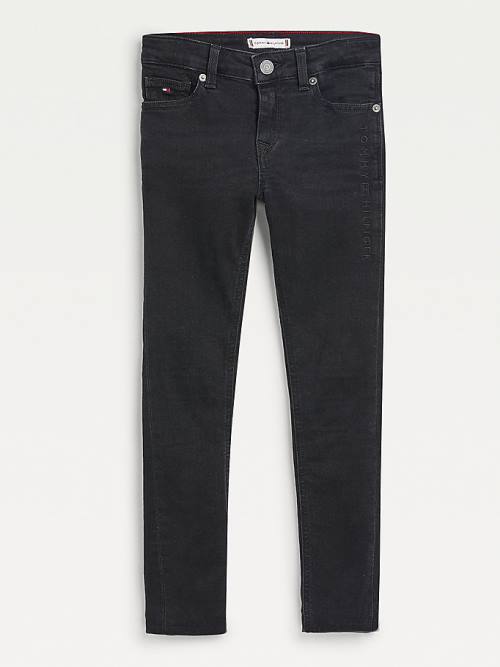 Tommy Hilfiger Nora Skinny Faded Black Dekleta Kavbojke Denim | TH930GRM