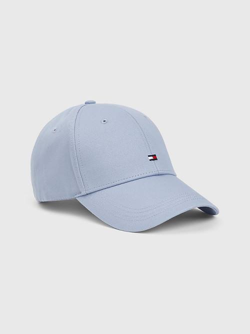 Tommy Hilfiger Organic Cotton Flag Embroidery Cap Moški Kapa Modra | TH407DUP