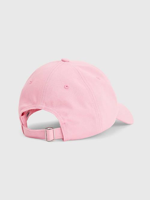 Tommy Hilfiger Organic Cotton Logo Embroidery Cap Ženske Kapa Roza | TH532APK