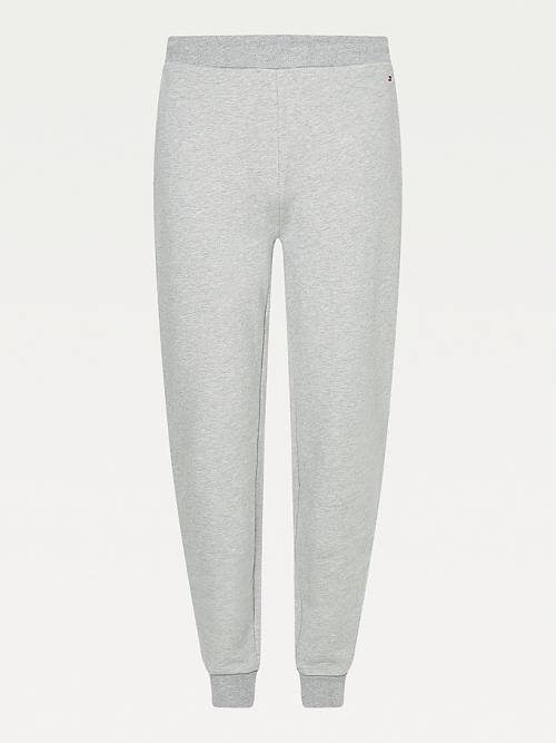 Tommy Hilfiger Organic Cotton Relaxed Fit Joggers Ženske Hlače Siva | TH184BXT