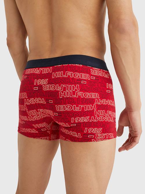 Tommy Hilfiger Original All-Over Print Trunks Moški Spodnje Perilo Bež | TH158FMA