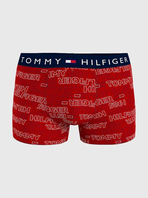 Tommy Hilfiger Original All-Over Print Trunks Moški Spodnje Perilo Bež | TH158FMA