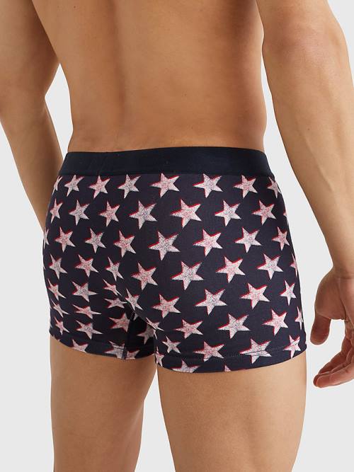 Tommy Hilfiger Original All-Over Print Trunks Moški Spodnje Perilo Bež | TH374JMB