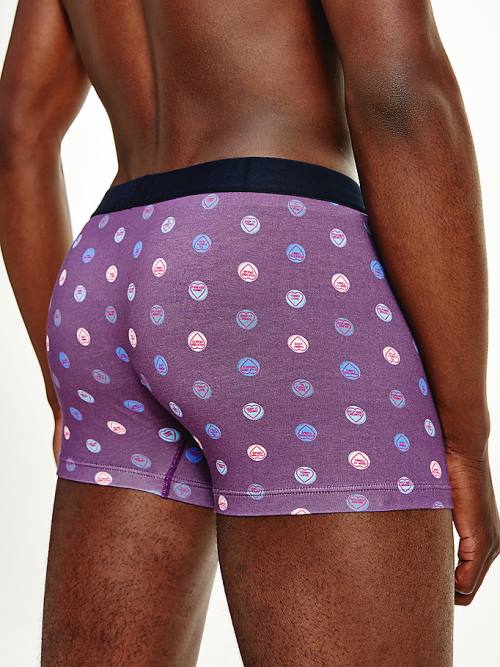 Tommy Hilfiger Original All-Over Print Trunks Moški Spodnje Perilo Bež | TH857CGE